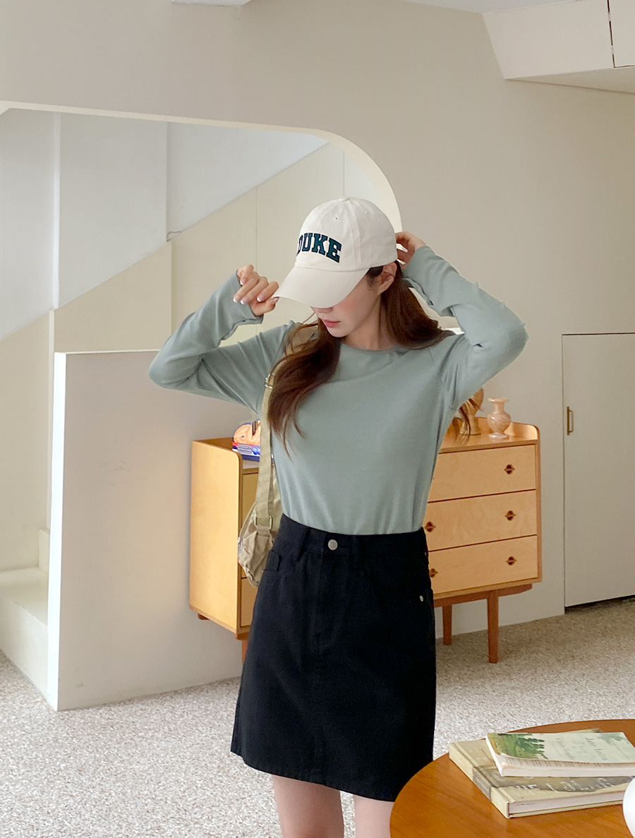 jstyleshop-[[EVELLET]위즐리 소매 버튼 티셔츠]♡韓國女裝上衣