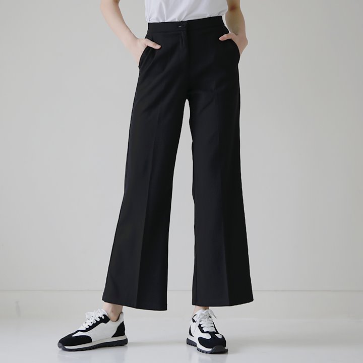 lemite-키작녀&키큰녀 사방스판 와이드부츠컷 팬츠(50%)♡韓國女裝褲