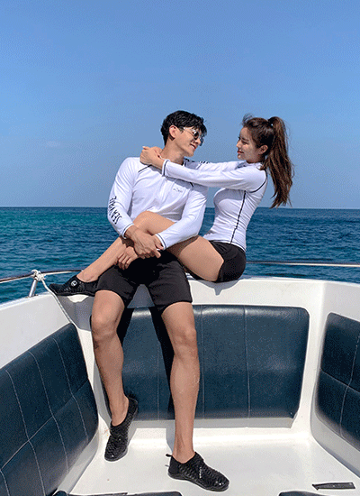rohol - [씨웨이브] SEA 올집업 커플 래쉬가드-로맨틱홀릭 (로홀)♡韓國女裝泳裝
