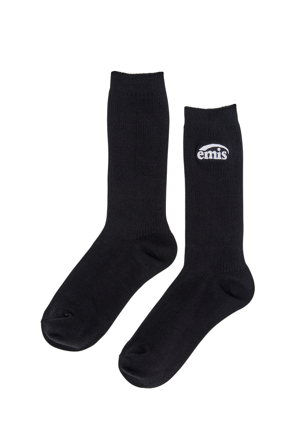 韓國EMIS - (WOMENS) NEW LOGO STITCH SOCKS-BLACK（女式）新款 LOGO 縫線襪-黑色