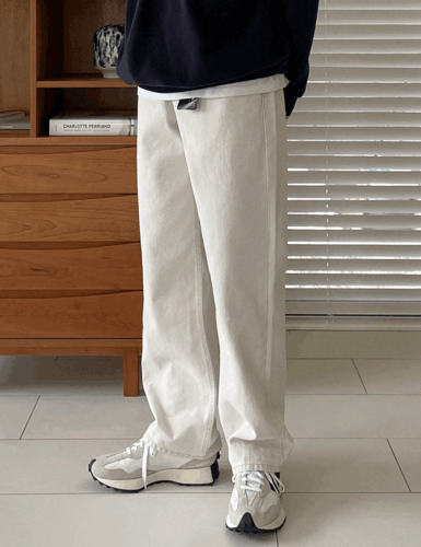 modernsweet-#429 피그먼트 와이드 코튼팬츠 4color (S-L)♡韓國男裝褲子