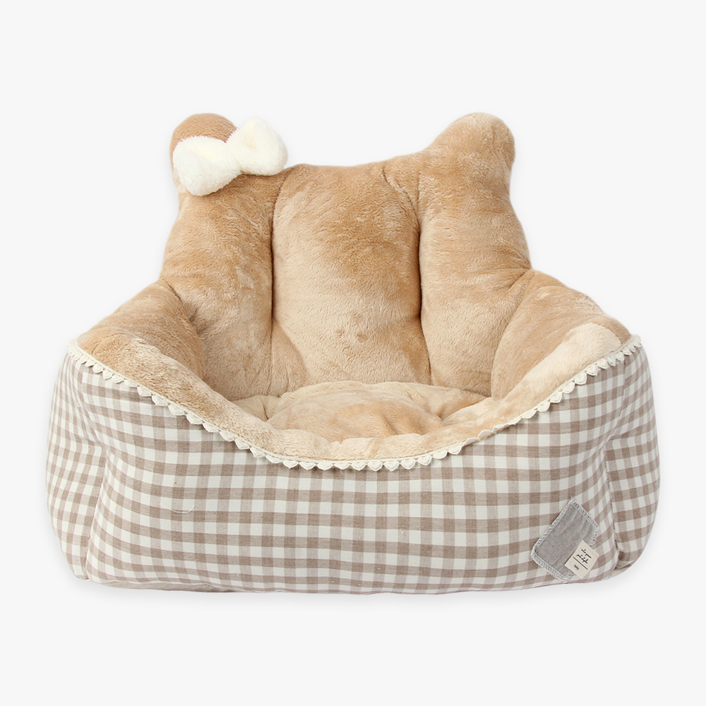 韓國 itsdog - Peekaboo Bear Poguni Bed (Brown)♡寵物屋