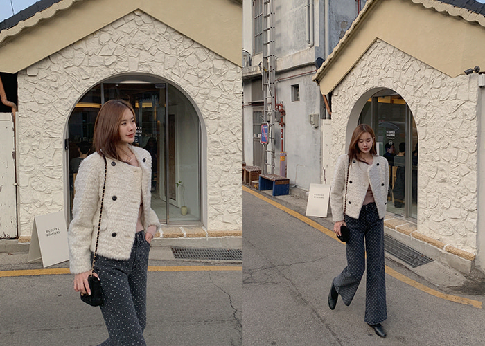 prostj-하우즈 퍼 자켓 (2colors)♡韓國女裝外套