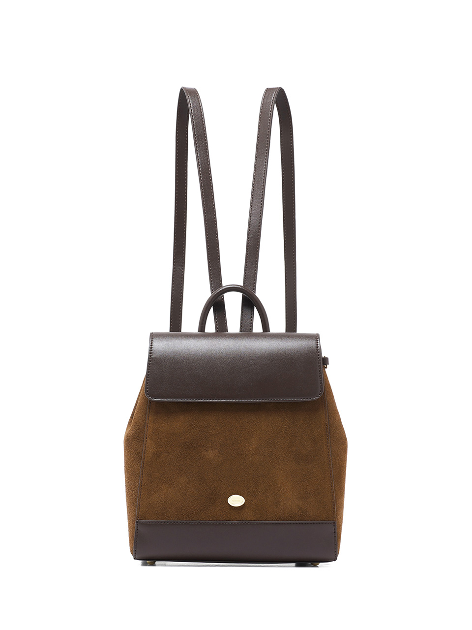 rolarola - CLASSIC SUEDE BACKPACK BROWN♡韓國女裝袋