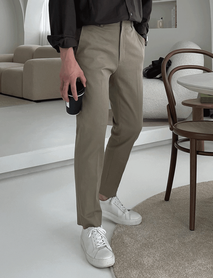 modernsweet - ALL NEW 바이오 워싱 뒷밴딩 치노 5color (S-2XL)♡韓國男裝褲子