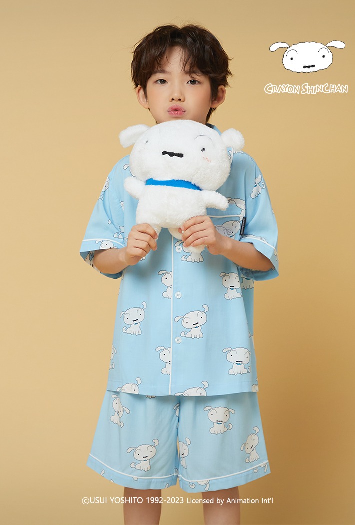 韓國 SPAO X 蠟筆小新 Short Sleeve Pajamas (BLUE)【15/3 供應商陸續出貨】 