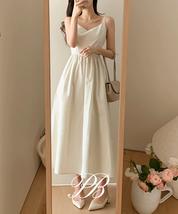 perbit - 루어스 뷔스티에 플래인 원피스 - 2color♡韓國女裝連身裙