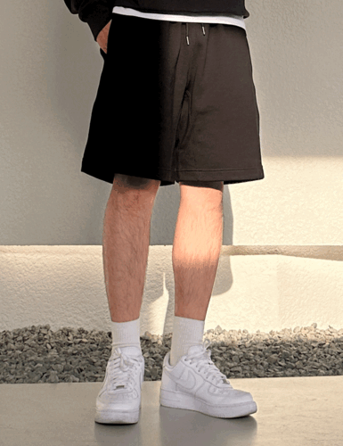 modernsweet - 컴포트 와이드핏 숏팬츠 4color (M-XL)♡韓國男裝褲子