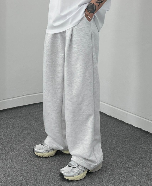 madern - 디프 원턱 와이드 트레이닝 팬츠 (3color)♡韓國男裝褲子