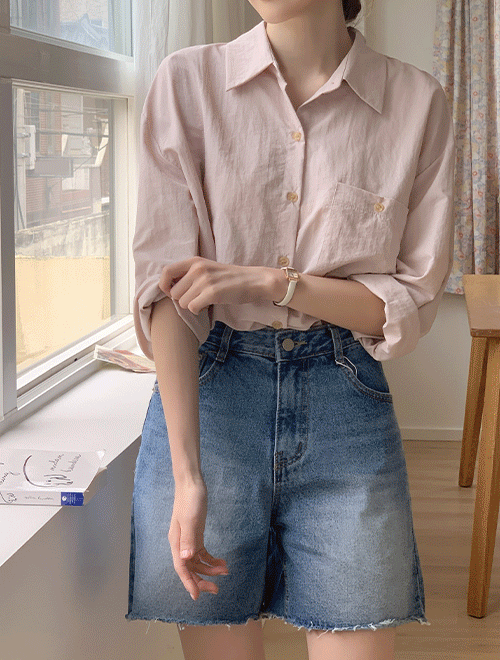 k-club - [기획특가]#여름 앤스 데일리 아노락 셔츠♡韓國女裝上衣
