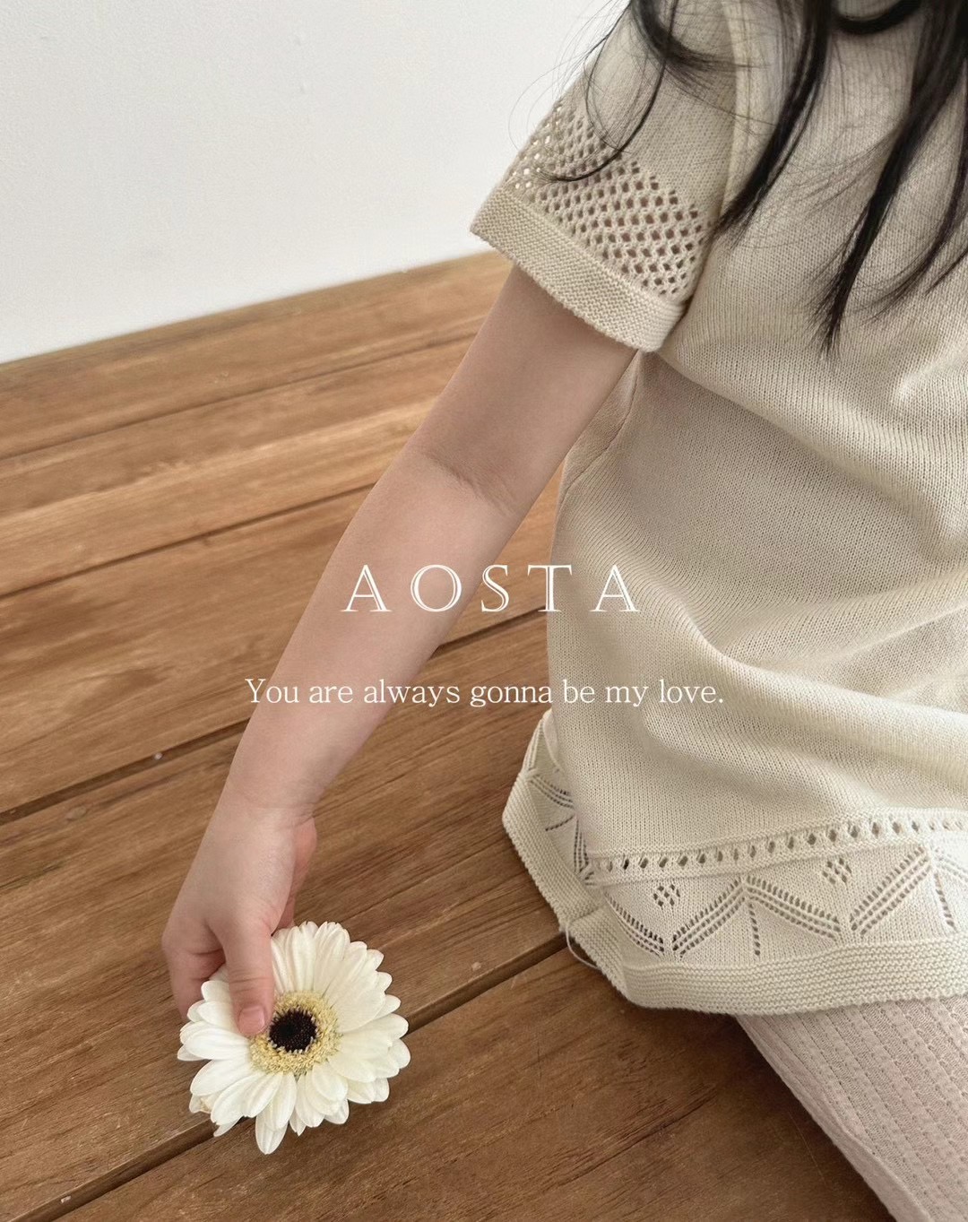 AOSTA 2023 Bella knit long t-shirts ♡韓國童裝上衣 (3色)