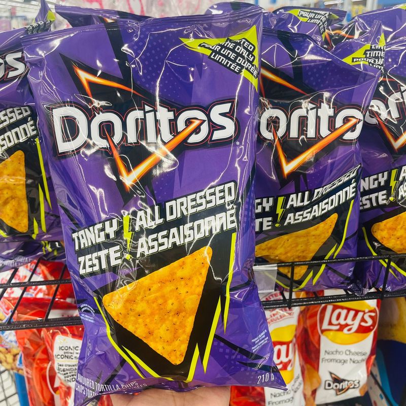 【加拿大空運直送】【限定口味】Doritos Tangy All Dressed Tortilla Chips 綜合口味玉米片  210g