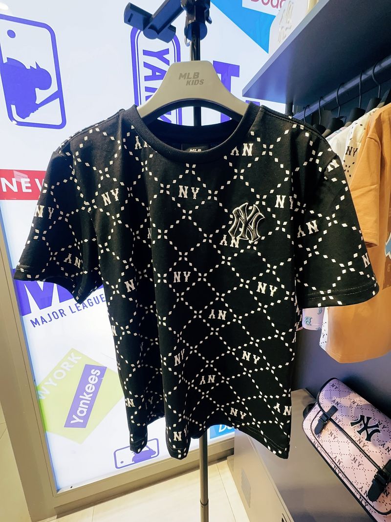 【限時優惠】MLB KIDS | Diamond Monogram T-shirt NEW YORK YANKEES - Black 