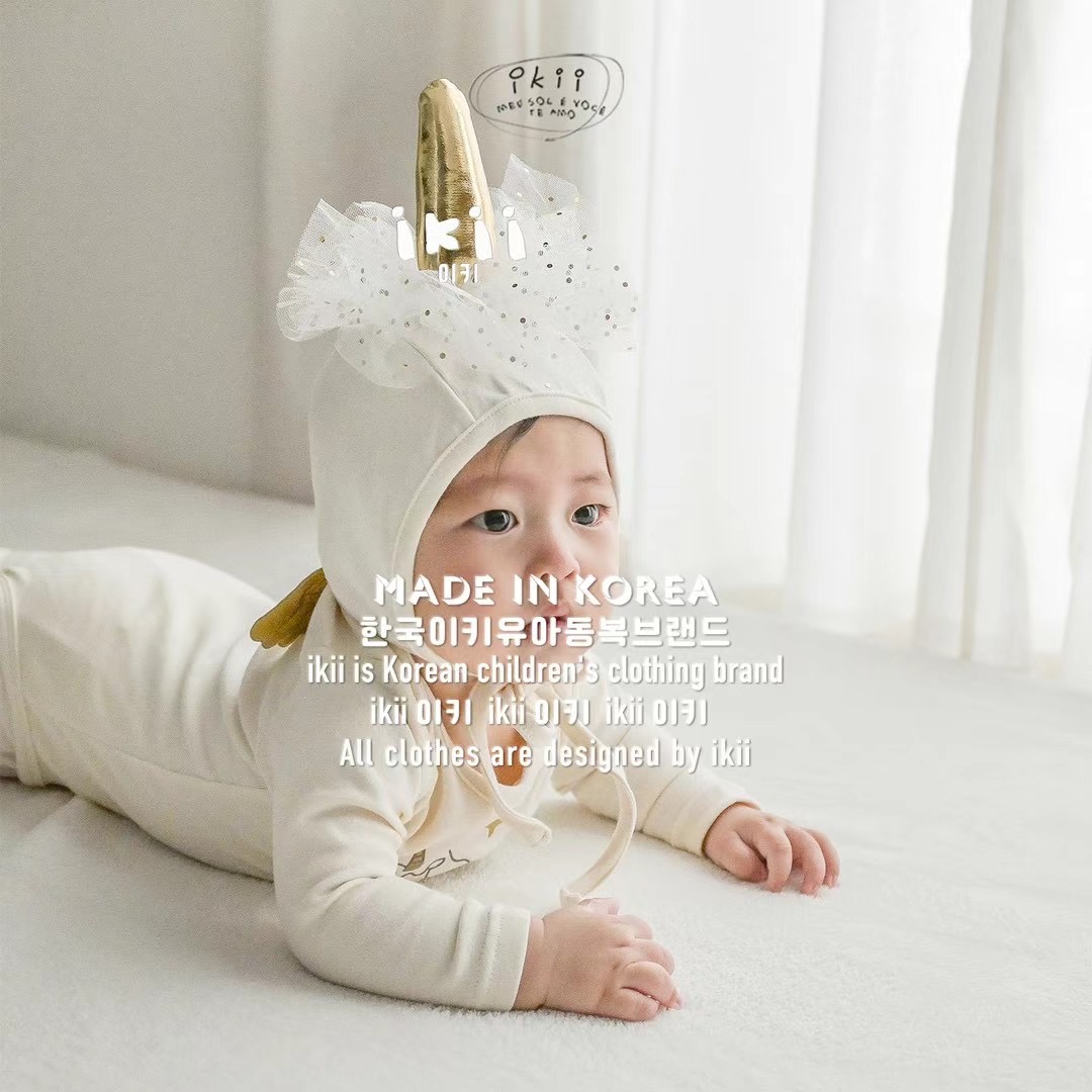 IKII 2023♡Unicorn 2set 韓國嬰兒連身衣+帽 