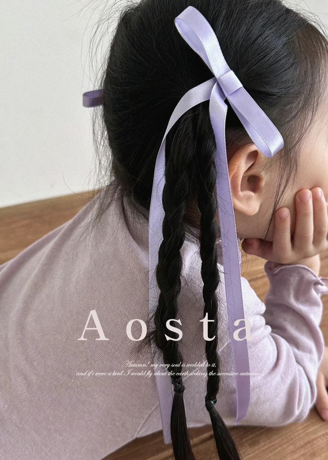 AOSTA 2023♡Ribbon pin 韓國童裝頭飾 (5色)