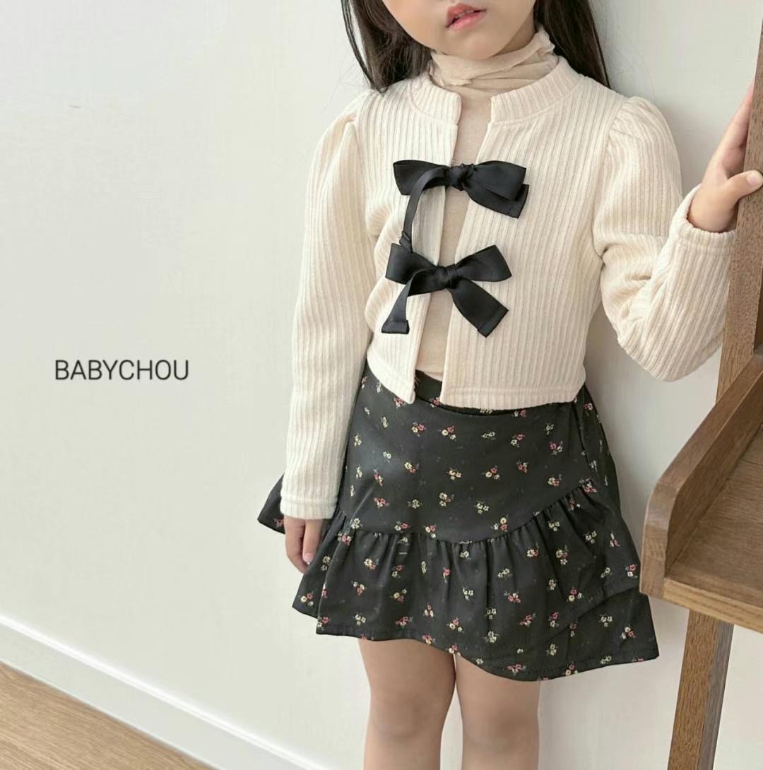 BABYCHOU Ribbon Cardigan 韓國童裝上衣