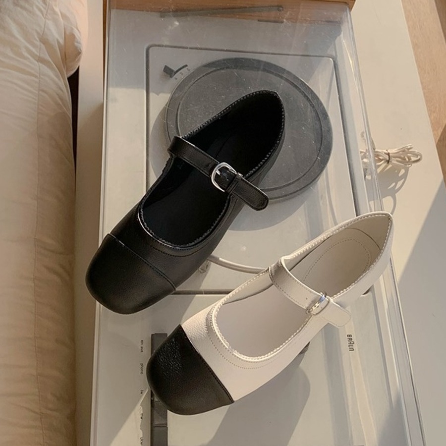 blancjo-투톤 콤비 메리제인 플랫_ss4022♡韓國女裝鞋