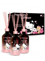 【開團優惠】韓國 hetras × HELLO KITTY 聯名款頂級擴香瓶 500ml 三入組（包含：Hello Berry、Hotel Wood、Flower Park 三種香味）