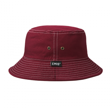韓國EMIS - STITCH BUCKET HAT-BURGUNDY