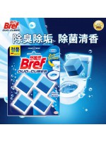 【現貨】BREF 馬桶清潔劑 Duo-Cubes 藍色馬桶清潔塊 4入
