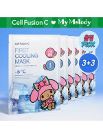 韓國 Olive Young 特別優惠套裝 - Sanrio 曬黑版聯名 ×  Cell Fusion C Post Alpha First Cooling Mask 鎮靜面膜（3片 + 3片加贈）