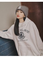 ADLV-[아크메드라비] LAUREL A LOGO EMBLEM HOODIE CREAM