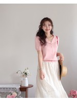 leelin - [시엔 사랑스런 무드 진주 레이스 반팔가디건 [size:F(5566)]]♡韓國女裝外套