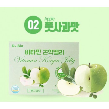 韓國 Dr.Bio 維他命2卡路里蒟蒻啫喱(青蘋果味) 一盒10包