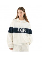 韓國CODEGRAPHY - CONTRAST HALF ZIP-UP ANORAK_cream