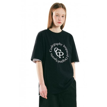 韓國CODEGRAPHY - CIRCLE LOGO T-SHIRT_black