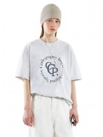 韓國CODEGRAPHY - CIRCLE LOGO T-SHIRT_melange gray