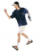 韓國CODEGRAPHY - SUPPORT FRIENDS SHORT T-SHIRT_blue