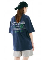 韓國CODEGRAPHY - CGP MESSAGE GRAPHIC SHORT T-SHIRT_blue