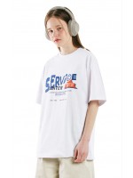 韓國CODEGRAPHY - POPPING SERVICE SHORT T-SHIRT_white