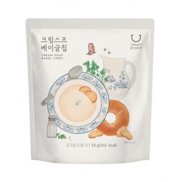 韓國 Delight Project - Cream Soup Bagel Chips 55g