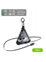 MChaos 10000mAh 穿戴式行動電源 USB-C 伸縮電纜 (星光灰 — 眩光)	