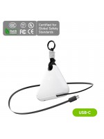 MChaos 10000mAh 穿戴式行動電源 USB-C 伸縮電纜 (珍珠白)	