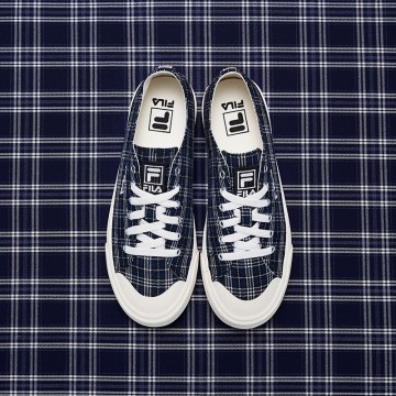 韓國FILA CLASSIC KICKS B v2 TARTAN (藍色格仔)