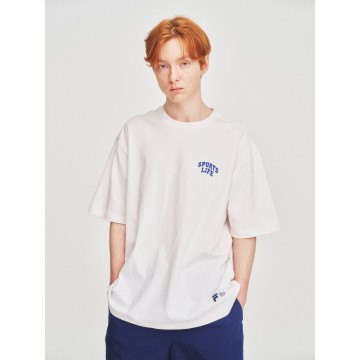 韓國FILA - Sportslife Arch Small Logo Short Sleeve T-shirt (OFF WHITE) 