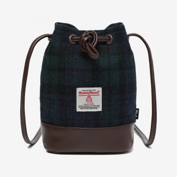 韓國FILA x Harris Tweed Bucket Bag (深海軍藍色)