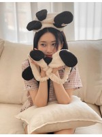 【LJU60508】[熱銷 8,000件] JUUNEEDU|Puppy Face Wash Headband 小狗髮箍頭巾  |  ( 截單 : 29/5 | 預計到貨 : 6月中)