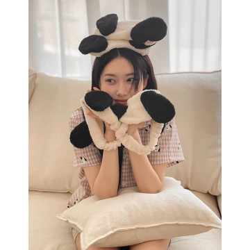 【LJU60508】[熱銷 8,000件] JUUNEEDU|Puppy Face Wash Headband 小狗髮箍頭巾  |  ( 截單 : 29/5 | 預計到貨 : 6月中)