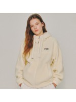 韓國FILA Uni Basic Soft Hoodie Boa Fleece (Cream)