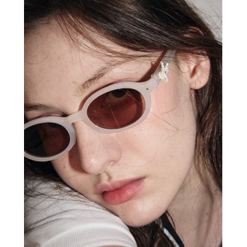 韓國 Mardi Mercredi - [預購17/06依序出貨] ROUND SUNGLASSES M.O-001_IVORY