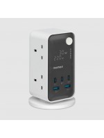 Momax - 1-Charge Work-Flow 6 插座數位顯示電源盒 (附 USB)