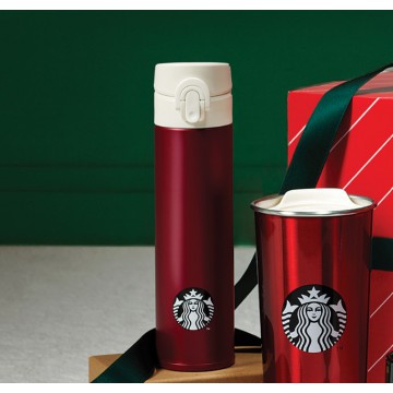 韓國 STARBUCKS X WHERE'S WALLY 聖誕系列 - 保溫瓶 400mL