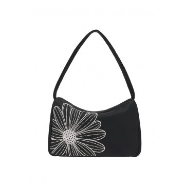 韓國 Mardi Mercredi - PANINI NYLON FLOWERMARDI_BLACK WHITE