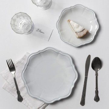 ssueim - Blanc Fleur Plate 2P Set♡韓國家品餐具