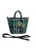 Sanrio Hello Kitty x ROOTOTE 格仔紋兩用袋 Baby Roo | 綠色 GREEN