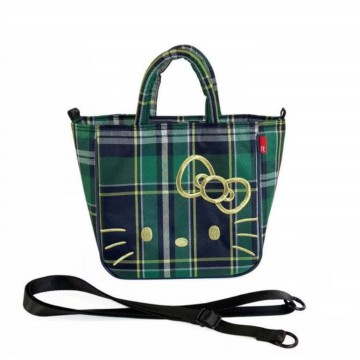 Sanrio Hello Kitty x ROOTOTE 格仔紋兩用袋 Baby Roo | 綠色 GREEN